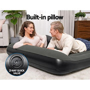 Bestway Air Mattress Queen Inflatable Bed 30cm Airbed Grey by SportZone.co.nz