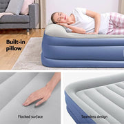 Bestway Air Mattress Queen Inflatable Bed 46cm Airbed Blue by SportZone.co.nz