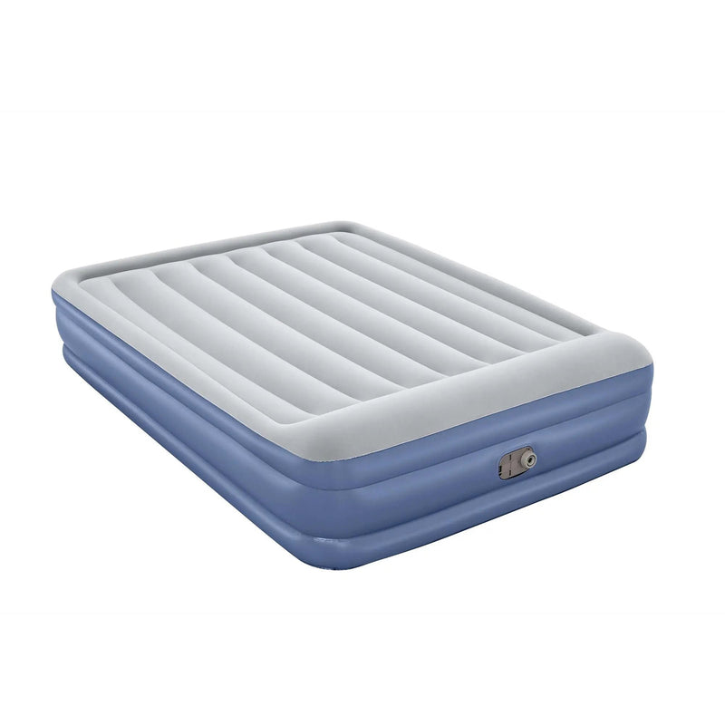 Bestway Air Mattress Queen Inflatable Bed 46cm Airbed Blue by SportZone.co.nz