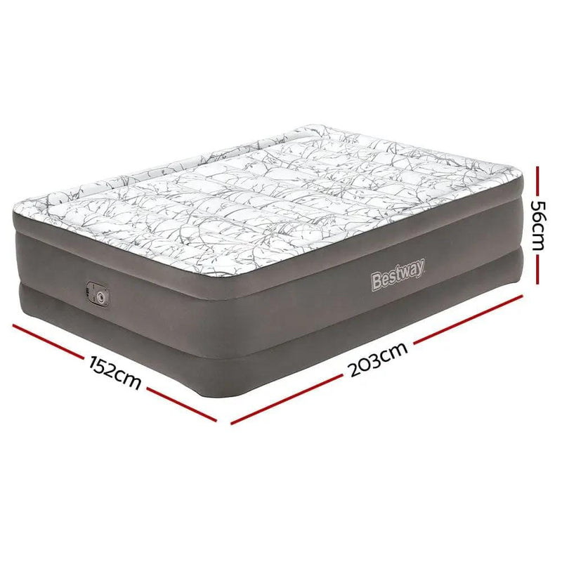 SportZone.co.nz Outdoor Recreation > Camping > Inflatable Mattresses Bestway Air Mattress Queen Inflatable Bed 56cm Airbed Grey Bestway Air Mattress Queen Inflatable Bed 56cm Airbed Grey
