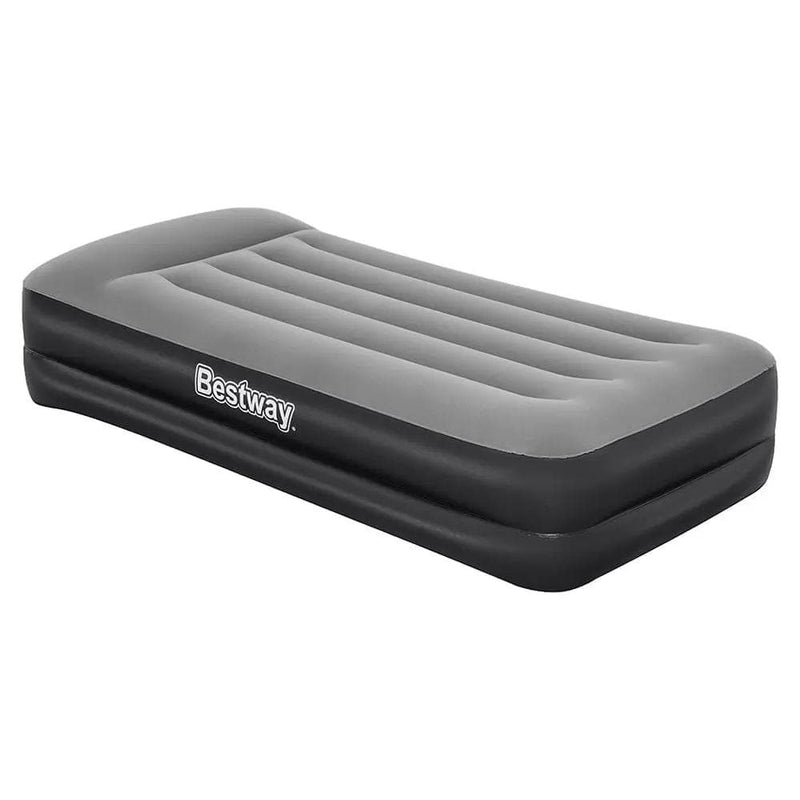 SportZone.co.nz Outdoor > Camping Bestway Air Mattress Single Inflatable Bed 46cm Airbed Black Bestway Air Mattress Single Inflatable Bed 46cm Airbed Black