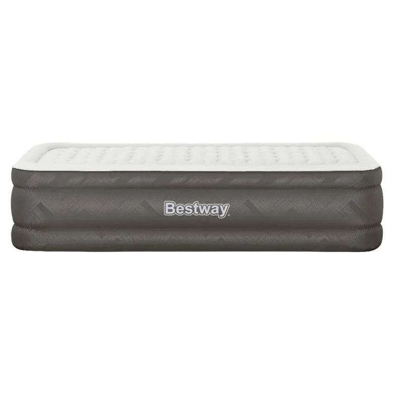 Bestway Air Mattress Single Inflatable Bed 46cm Airbed Grey by SportZone.co.nz