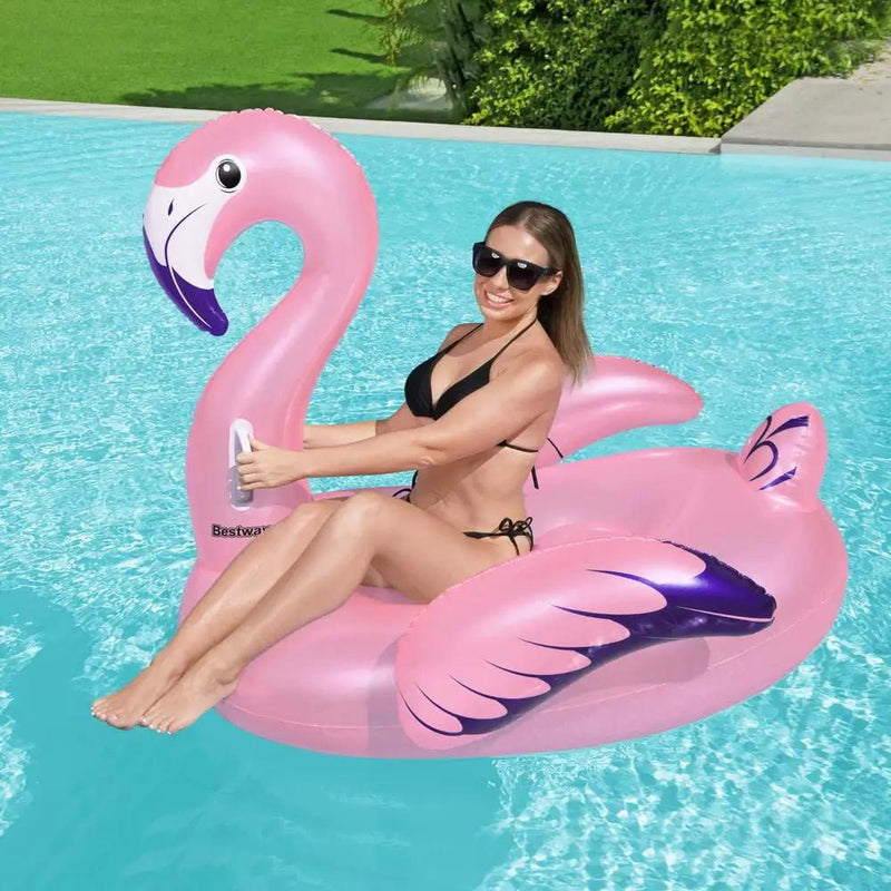SportZone.co.nz Home & Garden > Pool & Accessories > Pool Toys & Inflatables Bestway Flamingo Rider Ride On Float Floating Seat Pool Lounger 1.43Mx1.53M Bestway Flamingo Rider Ride On Float Floating Seat Pool Lounger 1.43Mx1.53M