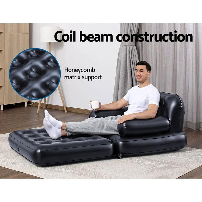 SportZone.co.nz Furniture > Bar Stools & Chairs > Arm Chairs & Recliners Bestway Inflatable Air Chair Seat Lounge Couch Lazy Sofa Blow Up Ottoman Bestway Inflatable Air Chair Seat Lounge Couch Lazy Sofa Blow Up Ottoman