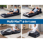 SportZone.co.nz Furniture > Bar Stools & Chairs > Arm Chairs & Recliners Bestway Inflatable Air Chair Seat Lounge Couch Lazy Sofa Blow Up Ottoman Bestway Inflatable Air Chair Seat Lounge Couch Lazy Sofa Blow Up Ottoman