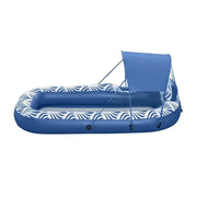 SportZone.co.nz Home & Garden > Pool & Accessories > Pool Toys & Inflatables Bestway Inflatable Floating Float Lounger with Sunshade Canopy 1.98Mx1.12M Blue Bestway Inflatable Floating Float Lounger with Sunshade Canopy 1.98Mx1.12M Blue