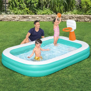 SportZone.co.nz Home & Garden > Pool & Accessories > Pool Toys & Inflatables Bestway Kids Inflatable Pool Above Ground Play Pools Basketball Hoop 251x168cm Bestway Kids Inflatable Pool Above Ground Play Pools Basketball Hoop 251x168cm
