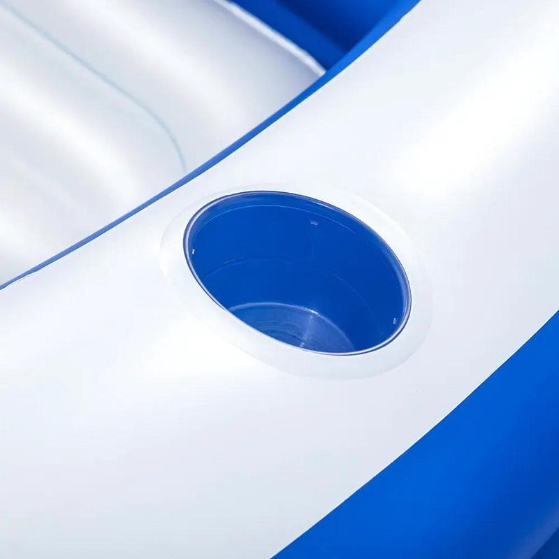 SportZone.co.nz Home & Garden > Pool & Accessories > Swimming Pools Bestway Kids Inflatable Pool Above Ground Pools Bench Seat Cup Holder 231x219cm Bestway Kids Inflatable Pool Above Ground Pools Bench Seat Cup Holder 231x219cm