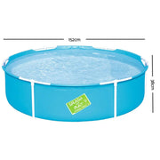 SportZone.co.nz Home & Garden > Pool & Accessories > Swimming Pools Bestway Kids Pool 152x38cm Round Steel Frame Swimming Pools Above Ground 580L Bestway Kids Pool 152x38cm Round Steel Frame Swimming Pools Above Ground 580L
