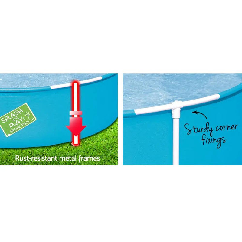 SportZone.co.nz Home & Garden > Pool & Accessories > Swimming Pools Bestway Kids Pool 152x38cm Round Steel Frame Swimming Pools Above Ground 580L Bestway Kids Pool 152x38cm Round Steel Frame Swimming Pools Above Ground 580L