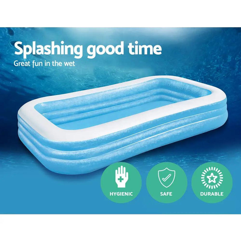 SportZone.co.nz Home & Garden > Pool & Accessories > Swimming Pools Bestway Kids Pool 305x183x56cm Inflatable Above Ground Swimming Pools 1161L Bestway Kids Pool 305x183x56cm Inflatable Above Ground Swimming Pools 1161L
