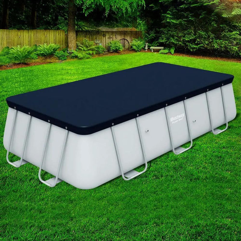 SportZone.co.nz Home & Garden > Pool & Accessories > Pool Covers & Accessories Bestway Pool Cover Fits 4.12x2.01m Above Ground Swimming Pool PVC Blanket Bestway Pool Cover Fits 4.12x2.01m Above Ground Swimming Pool PVC Blanket