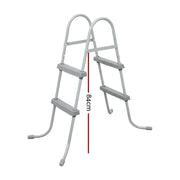 SportZone.co.nz Home & Garden > Pool & Accessories > Swimming Pools Bestway Pool Ladder 84cm 2 Step Above Ground Swimming Pools Removable Steps Stairs Bestway Pool Ladder 84cm 2 Step Above Ground Swimming Pools Removable Steps Stairs