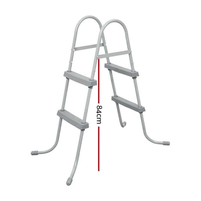 SportZone.co.nz Home & Garden > Pool & Accessories > Swimming Pools Bestway Pool Ladder 84cm 2 Step Above Ground Swimming Pools Removable Steps Stairs Bestway Pool Ladder 84cm 2 Step Above Ground Swimming Pools Removable Steps Stairs