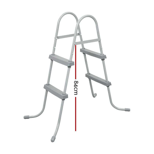 SportZone.co.nz Home & Garden > Pool & Accessories > Swimming Pools Bestway Pool Ladder 84cm 2 Step Above Ground Swimming Pools Removable Steps Stairs Bestway Pool Ladder 84cm 2 Step Above Ground Swimming Pools Removable Steps Stairs