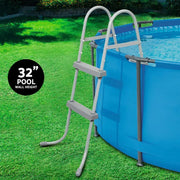 SportZone.co.nz Home & Garden > Pool & Accessories > Swimming Pools Bestway Pool Ladder 84cm 2 Step Above Ground Swimming Pools Removable Steps Stairs Bestway Pool Ladder 84cm 2 Step Above Ground Swimming Pools Removable Steps Stairs