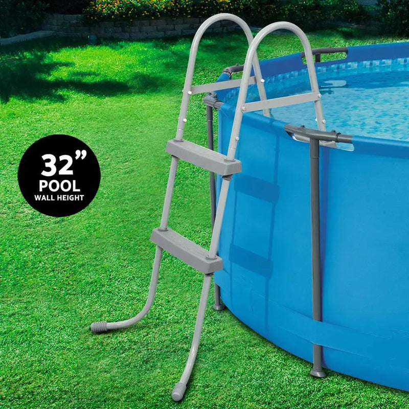 SportZone.co.nz Home & Garden > Pool & Accessories > Swimming Pools Bestway Pool Ladder 84cm 2 Step Above Ground Swimming Pools Removable Steps Stairs Bestway Pool Ladder 84cm 2 Step Above Ground Swimming Pools Removable Steps Stairs