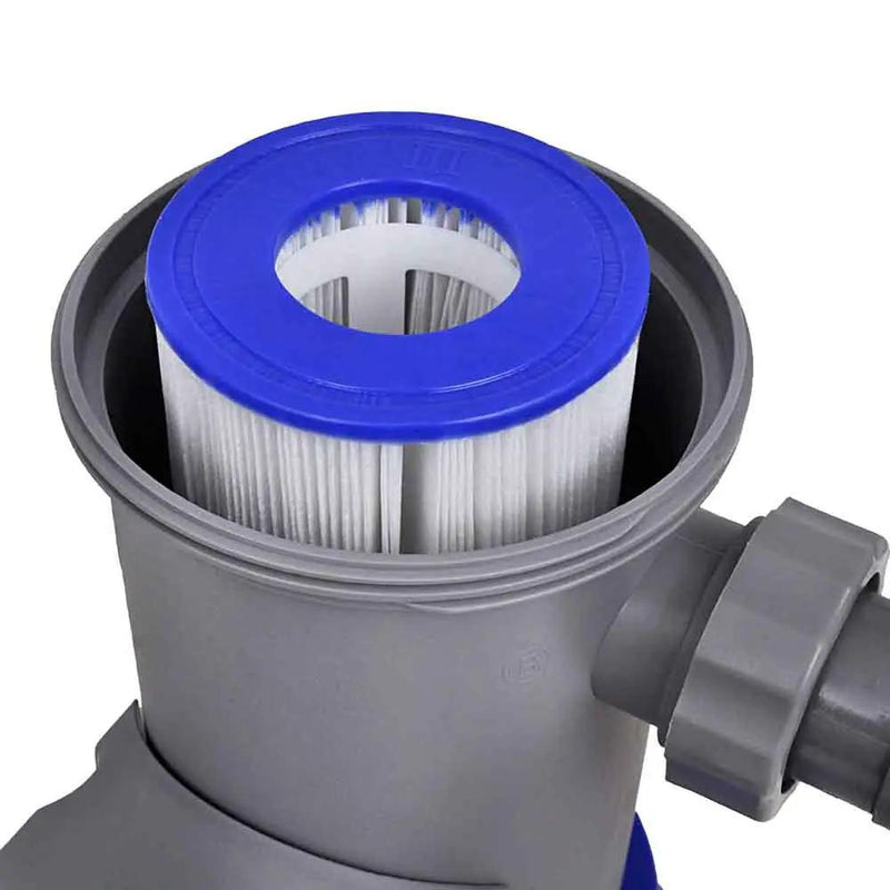 SportZone.co.nz Tools > Pumps > Pool Pumps Bestway Pool Pump Cartridge Filter 1500GPH 5678L/H Flowclear™ Filters Cleaner Bestway Pool Pump Cartridge Filter 1500GPH 5678L/H Flowclear™ Filters Cleaner
