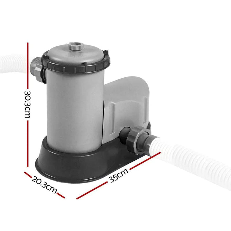 SportZone.co.nz Tools > Pumps > Pool Pumps Bestway Pool Pump Cartridge Filter 1500GPH 5678L/H Flowclear™ Filters Cleaner Bestway Pool Pump Cartridge Filter 1500GPH 5678L/H Flowclear™ Filters Cleaner