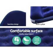 SportZone.co.nz Outdoor > Camping Bestway Single Size Inflatable Air Mattress - Navy Bestway Single Size Inflatable Air Mattress - Navy
