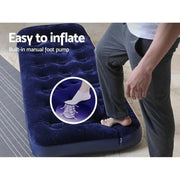 SportZone.co.nz Outdoor > Camping Bestway Single Size Inflatable Air Mattress - Navy Bestway Single Size Inflatable Air Mattress - Navy