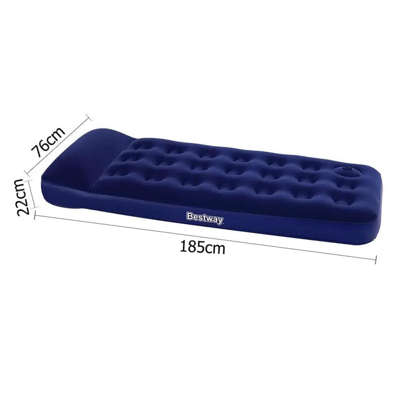 SportZone.co.nz Outdoor > Camping Bestway Single Size Inflatable Air Mattress - Navy Bestway Single Size Inflatable Air Mattress - Navy