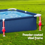 SportZone.co.nz Home & Garden > Pool & Accessories > Swimming Pools Bestway Swimming Pool 221x150x43cm Steel Frame Above Ground Pools 1200L Bestway Swimming Pool 221x150x43cm Steel Frame Above Ground Pools 1200L