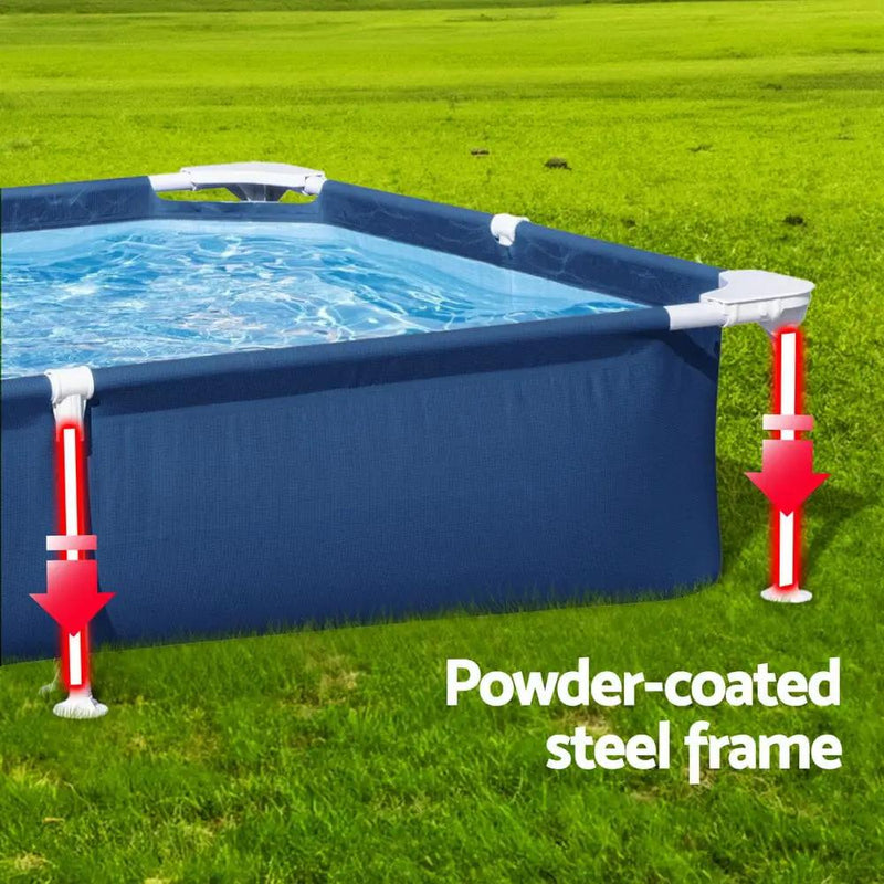 SportZone.co.nz Home & Garden > Pool & Accessories > Swimming Pools Bestway Swimming Pool 221x150x43cm Steel Frame Above Ground Pools 1200L Bestway Swimming Pool 221x150x43cm Steel Frame Above Ground Pools 1200L