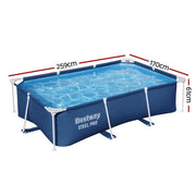 SportZone.co.nz Home & Garden > Pool & Accessories > Swimming Pools Bestway Swimming Pool 259x170x61cm Steel Frame Above Ground Pools 2300L Bestway Swimming Pool 259x170x61cm Steel Frame Above Ground Pools 2300L
