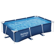 SportZone.co.nz Home & Garden > Pool & Accessories > Swimming Pools Bestway Swimming Pool 259x170x61cm Steel Frame Above Ground Pools 2300L Bestway Swimming Pool 259x170x61cm Steel Frame Above Ground Pools 2300L