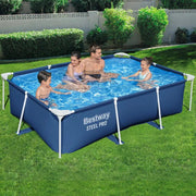 SportZone.co.nz Home & Garden > Pool & Accessories > Swimming Pools Bestway Swimming Pool 259x170x61cm Steel Frame Above Ground Pools 2300L Bestway Swimming Pool 259x170x61cm Steel Frame Above Ground Pools 2300L