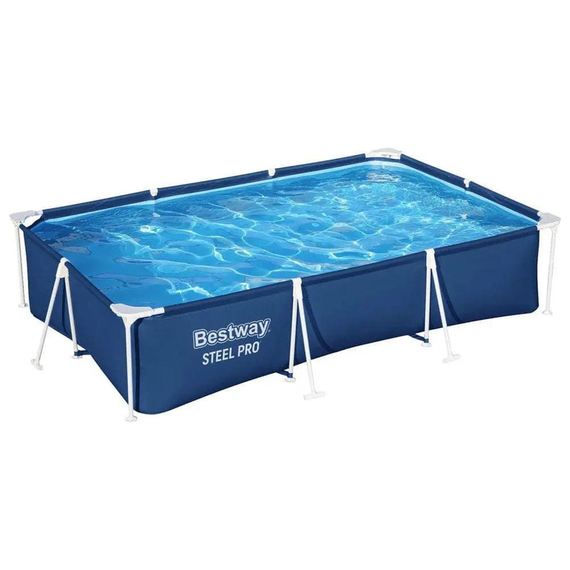SportZone.co.nz Home & Garden > Pool & Accessories > Swimming Pools Bestway Swimming Pool 300x201x66cm Steel Frame Above Ground Pools w/ Filter Pump 3300L Bestway Swimming Pool 300x201x66cm Steel Frame Above Ground Pools w/ Filter Pump 3300L
