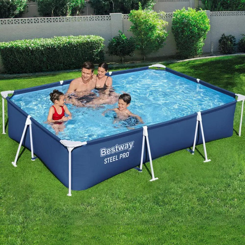 SportZone.co.nz Home & Garden > Pool & Accessories > Swimming Pools Bestway Swimming Pool 300x201x66cm Steel Frame Above Ground Pools w/ Filter Pump 3300L Bestway Swimming Pool 300x201x66cm Steel Frame Above Ground Pools w/ Filter Pump 3300L