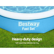 SportZone.co.nz Home & Garden > Pool & Accessories Bestway Swimming Pool 305x66cm Above Ground Round Inflatable Pools w/ Filter Pump 3200L Bestway Swimming Pool 305x66cm Above Ground Round Inflatable Pools w/ Filter Pump 3200L