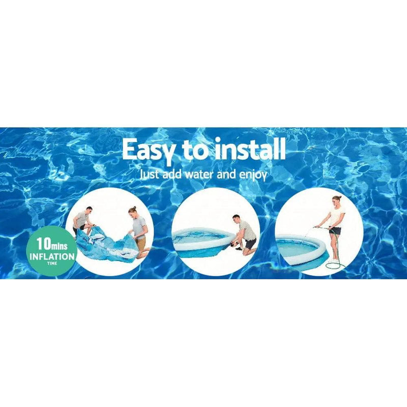 SportZone.co.nz Home & Garden > Pool & Accessories Bestway Swimming Pool 305x66cm Above Ground Round Inflatable Pools w/ Filter Pump 3200L Bestway Swimming Pool 305x66cm Above Ground Round Inflatable Pools w/ Filter Pump 3200L