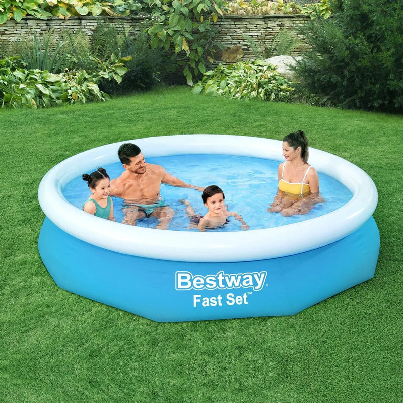 SportZone.co.nz Home & Garden > Pool & Accessories Bestway Swimming Pool 305x66cm Above Ground Round Inflatable Pools w/ Filter Pump 3200L Bestway Swimming Pool 305x66cm Above Ground Round Inflatable Pools w/ Filter Pump 3200L