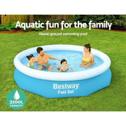 SportZone.co.nz Home & Garden > Pool & Accessories Bestway Swimming Pool 305x66cm Above Ground Round Inflatable Pools w/ Filter Pump 3200L Bestway Swimming Pool 305x66cm Above Ground Round Inflatable Pools w/ Filter Pump 3200L