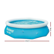 SportZone.co.nz Home & Garden > Pool & Accessories > Swimming Pools Bestway Swimming Pool 305x76cm Above Ground Round Inflatable Pools 3800L Bestway Swimming Pool 305x76cm Above Ground Round Inflatable Pools 3800L