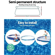 SportZone.co.nz Home & Garden > Pool & Accessories > Swimming Pools Bestway Swimming Pool 305x76cm Above Ground Round Inflatable Pools 3800L Bestway Swimming Pool 305x76cm Above Ground Round Inflatable Pools 3800L