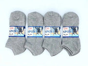 (60 Pairs) Thin Ankle Socks - GREY - M7-11/ W8-12 by dealonline.co.nz