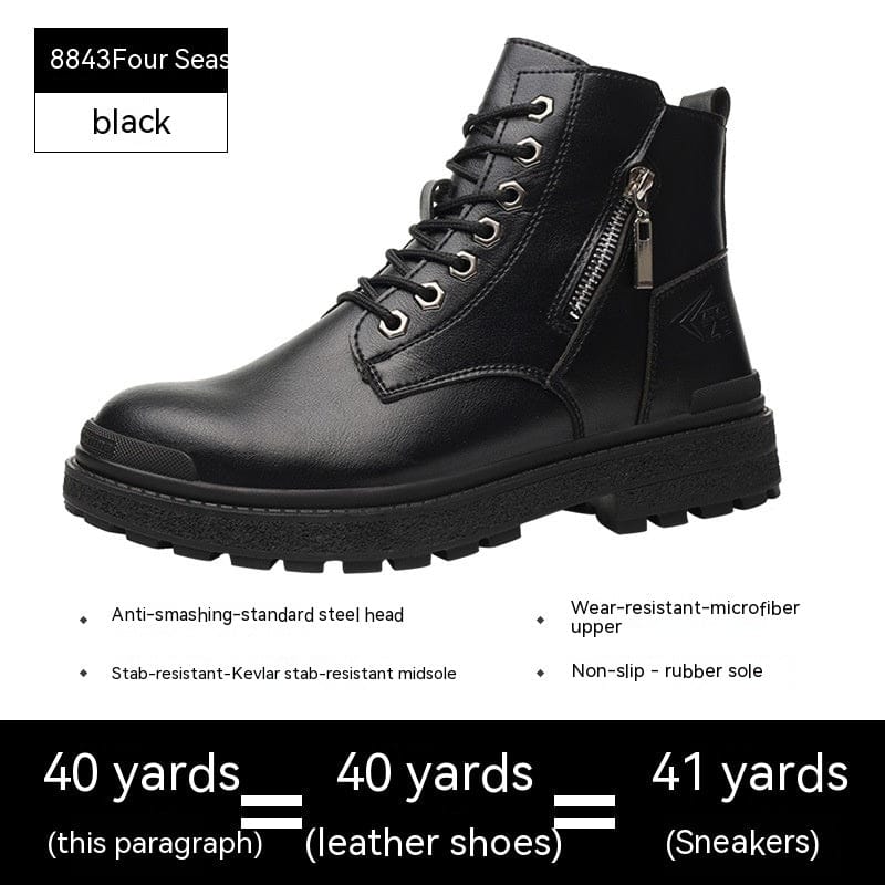 Mead's Supply & Equipment Outfitters limited Protective Work Footwear High Top Anti Impact Protective Work Shoes With Steel Toe Puncture Resistance High Top Steel Toe Protective Work Boots
