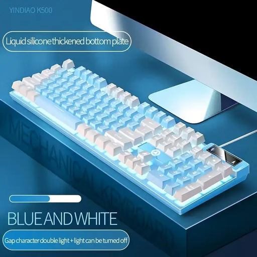 Full-Size Gaming Keyboard with Backlight USB Wired Office Keyboard by dealonline.co.nz