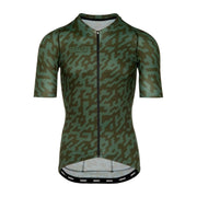 Euro Cycling NZ Clothing Bioracer Spitfire Jersey SS Olive Noise Bioracer Spitfire Short Sleeve Cycling Jersey Olive