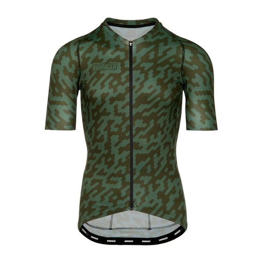 Euro Cycling NZ Clothing Bioracer Spitfire Jersey SS Olive Noise Bioracer Spitfire Short Sleeve Cycling Jersey Olive