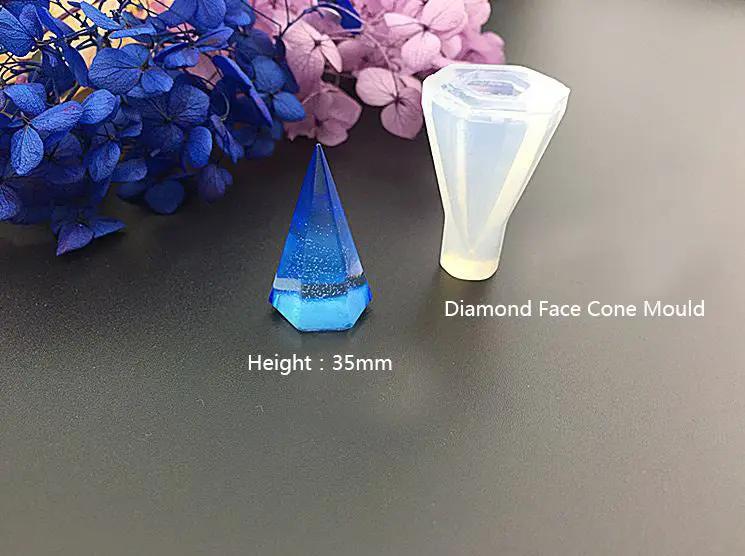Cone Moulds Hexagonal Silicone Resin Moulds Super flexible, Super Transparent Clear, Moulds for Casting with Resin, Cement, Candle by Resin Art NZ
