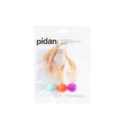 Pidan New Zealand Playing Pidan Feather Bouncy Cat Toy Balls Three Pack Silky Feathers Pidan Feather Bouncy Cat Balls Three Pack