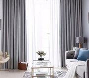 100% Blockout Grey Readymade Curtain drapes – 8 sizes by Kiwi Grab