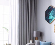 100% Blockout Grey Readymade Curtain drapes – 8 sizes by Kiwi Grab
