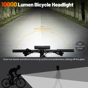 10000-Lumen Bicycle Front Light (Rechargeable) by Habicare