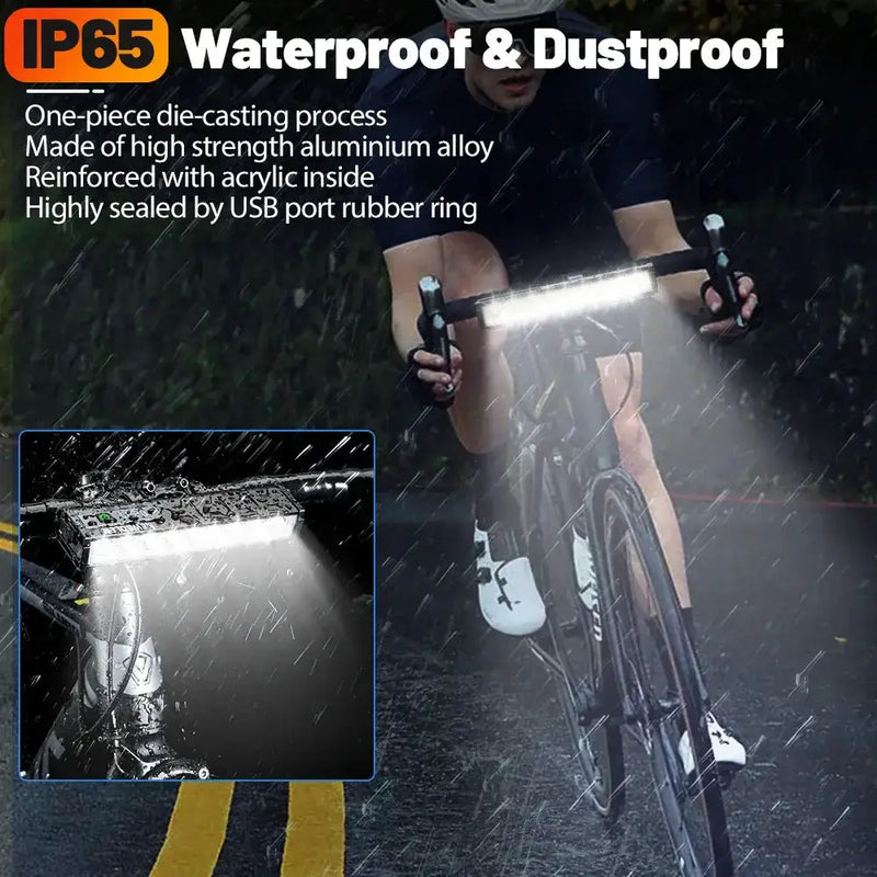 10000-Lumen Bicycle Front Light (Rechargeable) by Habicare